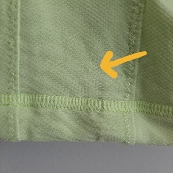 LULULEMON Neon Green Tank Top Draped Back Sz 4 Flawed - Picture 9 of 12